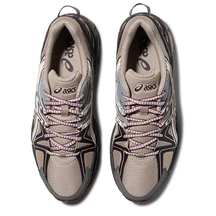 Кроссовки для бега ASICS Гель Kahana 8 Беговые кроссовки Низкий Топ Кофе Светло-Серый Унисекс - изображение 5