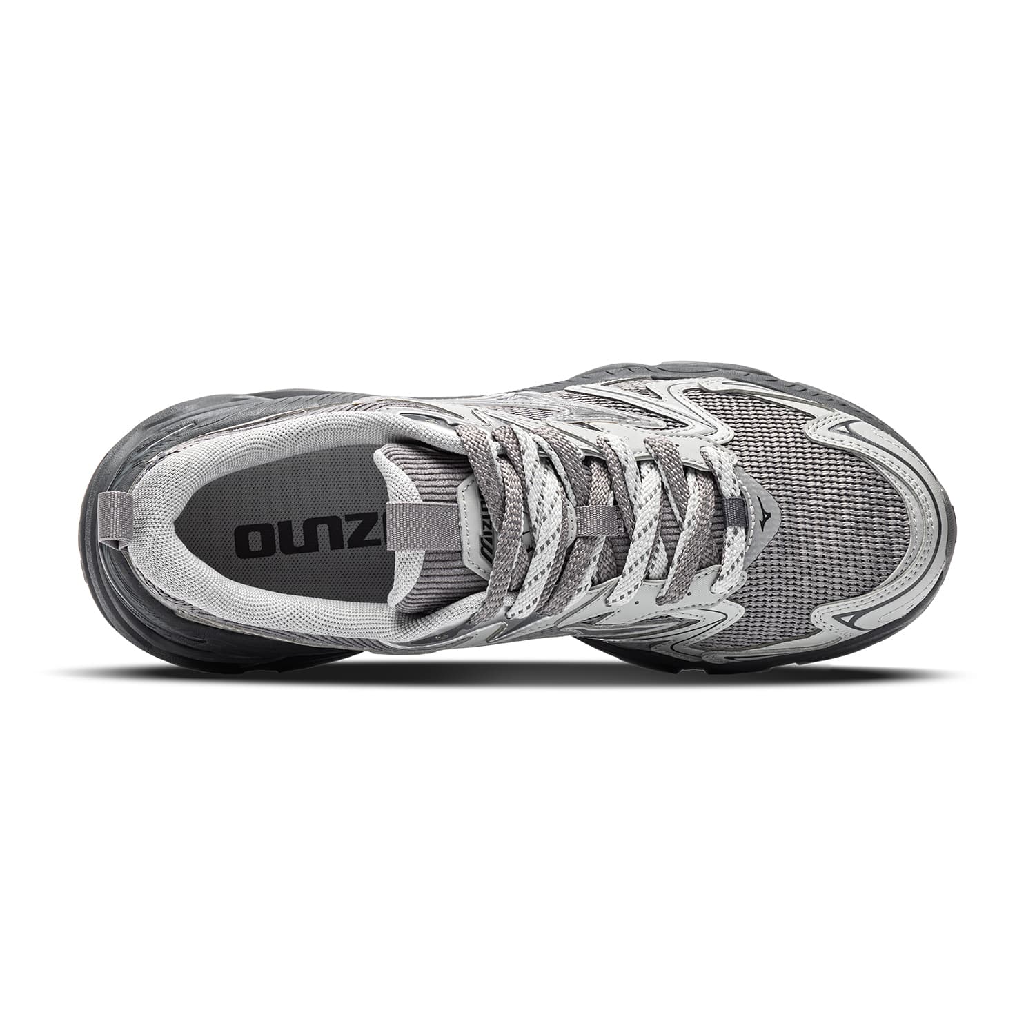 Кроссовки Mizuno XLG 2K Chunky Sneakers Low Top Titanium Gray Arctic Gray POPPY Gray Unisex Мицубо XLG 2K массивные кроссовки низкий топ титановый серый арктический серый POPPY серый унисекс - изображение 3