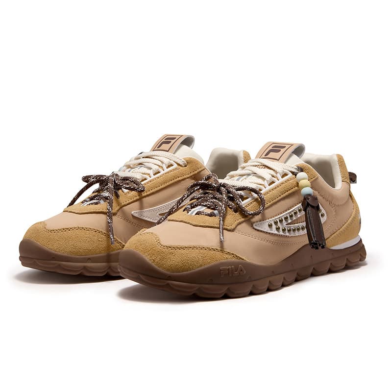 Кроссовки FILA FUSION BOBOBLING Лоу-топы Повседневная обувь Женские Песочный коричневый - изображение 3