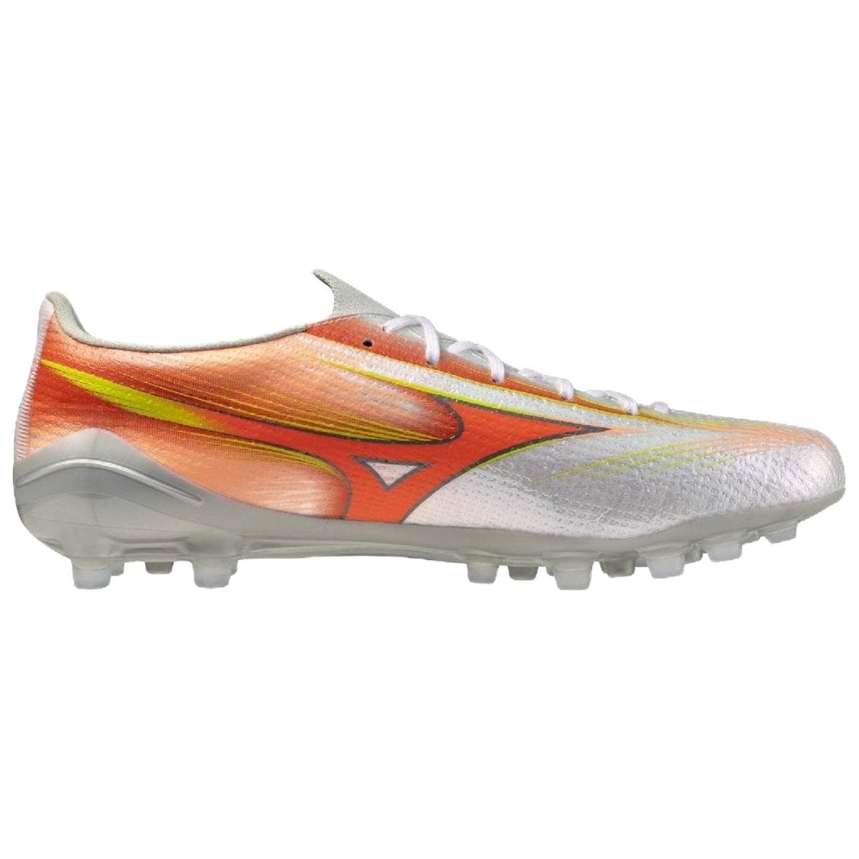 Кроссовки для футбола Mizuno Α III Футбольные бутсы Белый Оранжевый Унисекс - изображение 2