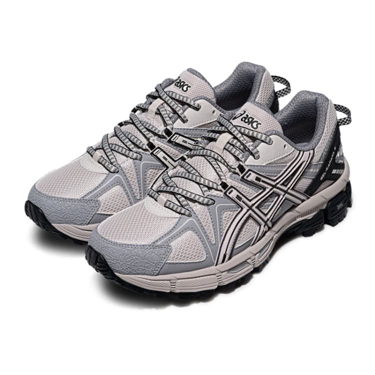 Кроссовки для бега ASICS Гель Kahana 8 Беговые кроссовки Низкий Топ Серый Белый Серый Унисекс - изображение 3