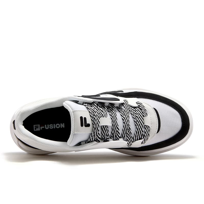Кроссовки FILA FUSION 50 50 Кеды для скейтбординга Low Топ Черный Белый Средний белый Мужской - изображение 4