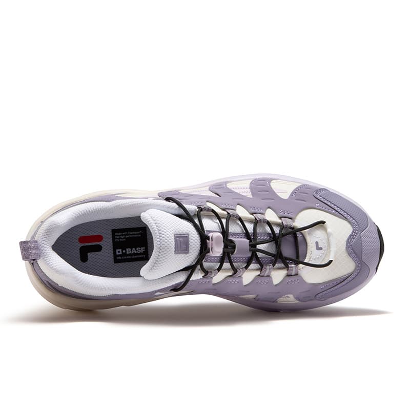 Кроссовки FILA FUSION COMO X 2,0 Повседневная обувь Низкий Топ Белый Хлопок Конфетный Серый Дым Фиолетовый Женский - изображение 4