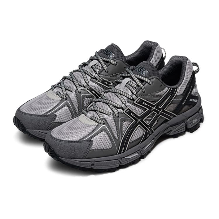 Кроссовки для бега ASICS Гель Kahana 8 Беговые кроссовки Низкий Топ Серый Черный Унисекс - изображение 3