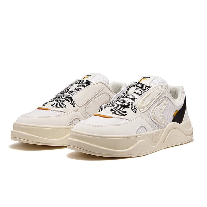 Кроссовки FILA FUSION 50 50 Кеды для скейтбординга Low Топ Прозрачный Белый Черный Мужской - изображение 3