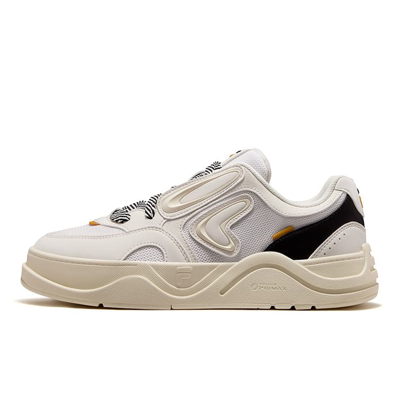 Кроссовки FILA FUSION 50 50 Кеды для скейтбординга Low Топ Прозрачный Белый Черный Мужской - изображение 1