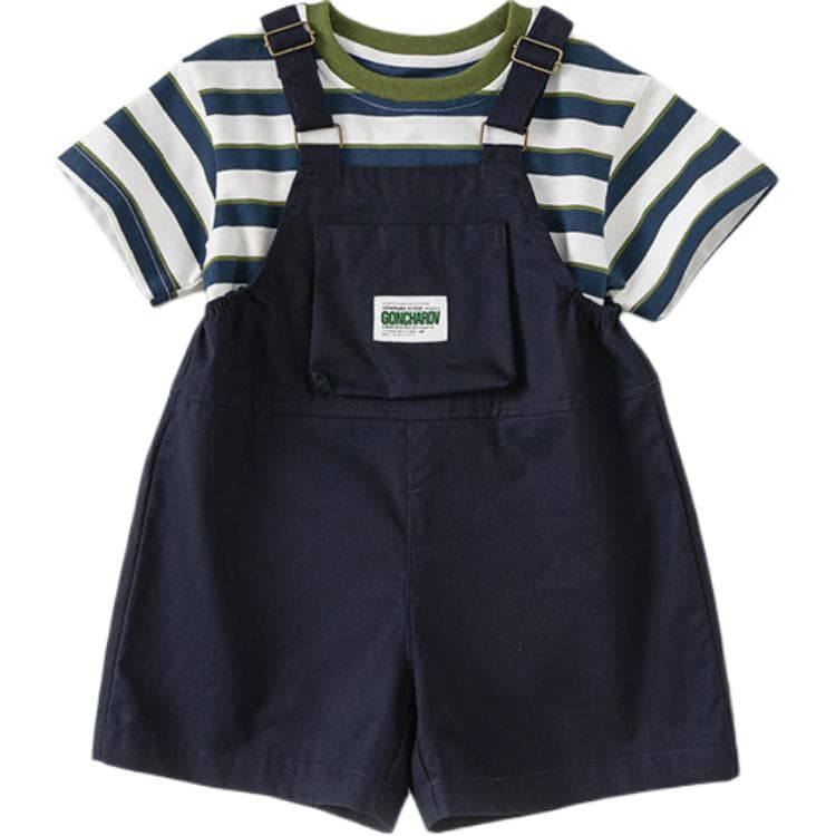 PIERRE CARDIN Полосы + Темно-синий Kids Повседневные Спортивные Костюмы Наборы - изображение 1