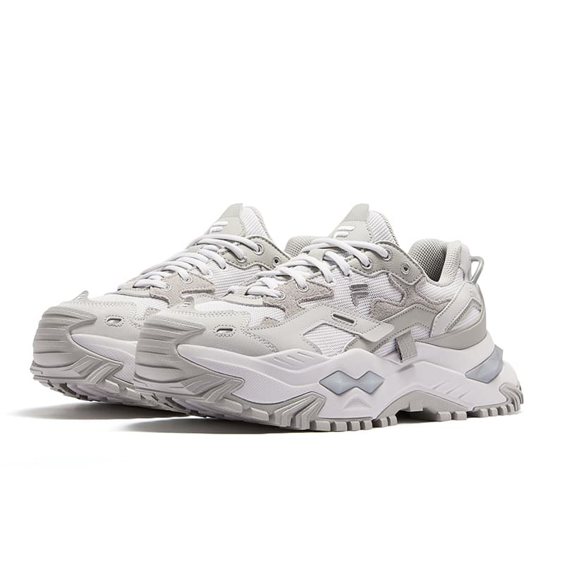 Кроссовки FILA FUSION Бьянко Высота Увеличивающие Низкие Кроссовки Мужские Серый Голубой - изображение 3