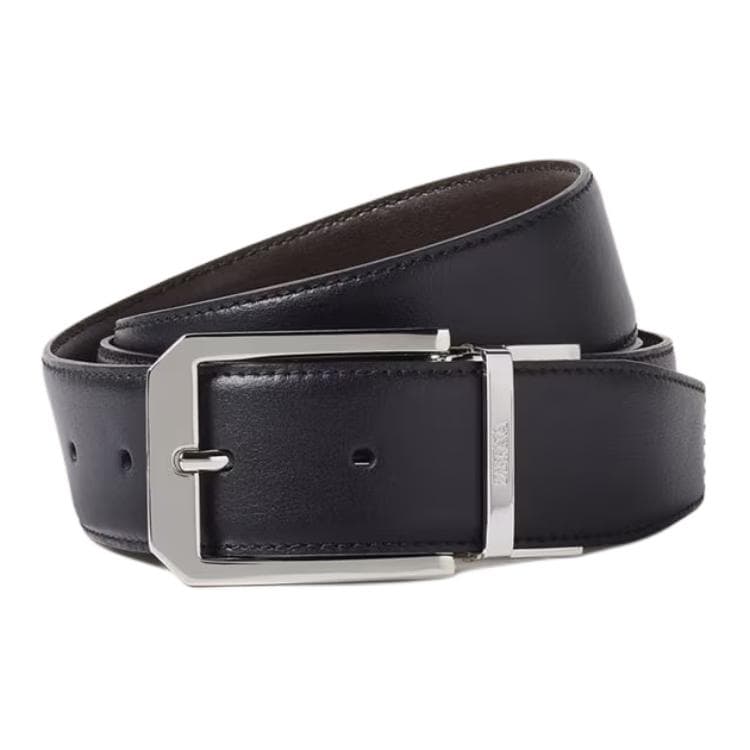 Ремень Zegna Leather Reversible Belt - изображение 4
