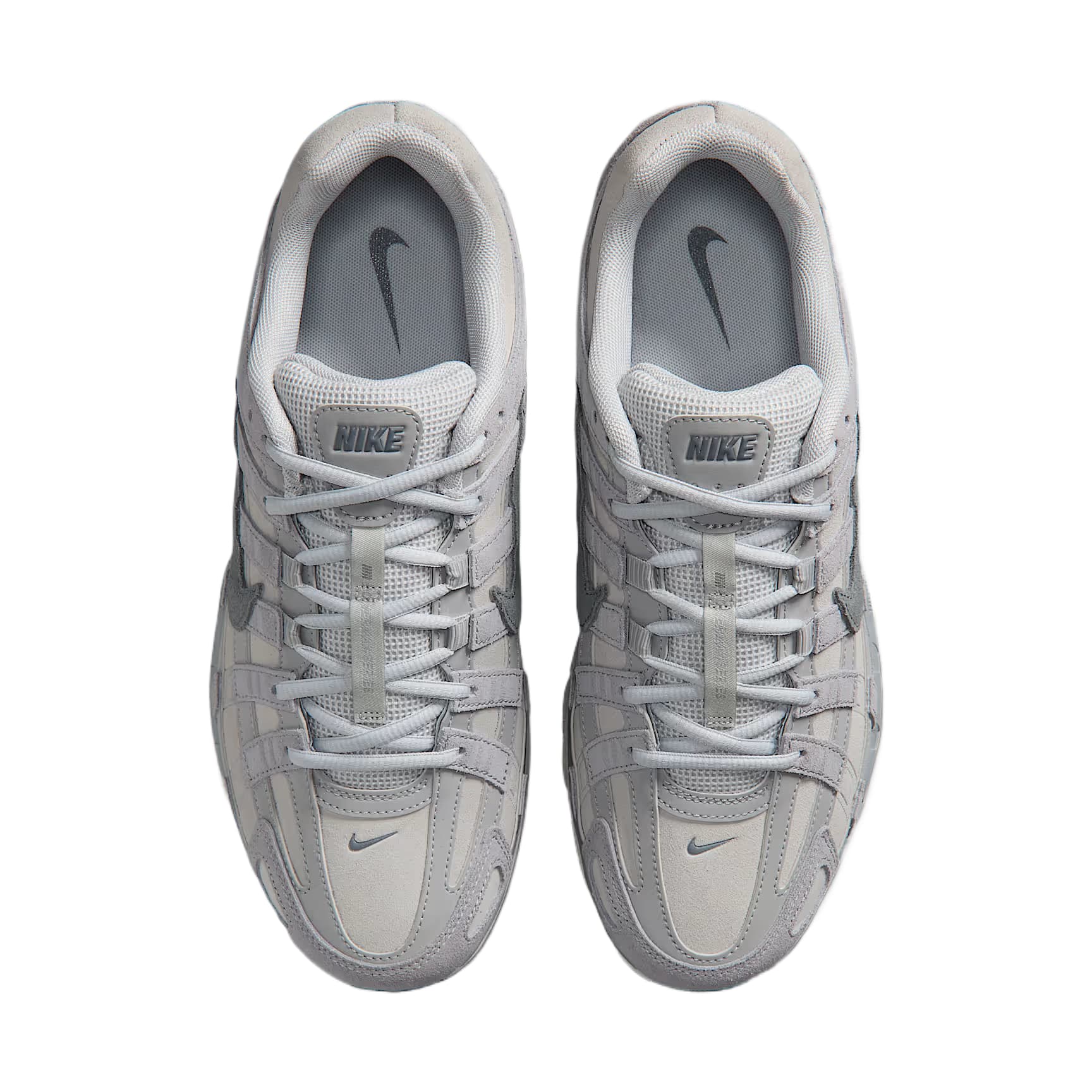 Кроссовки для бега Nike P 6000 Беговые кроссовки Low Топ Платина Волк Серый Белый цвет вершины Прохладный Серый Мужской - изображение 4