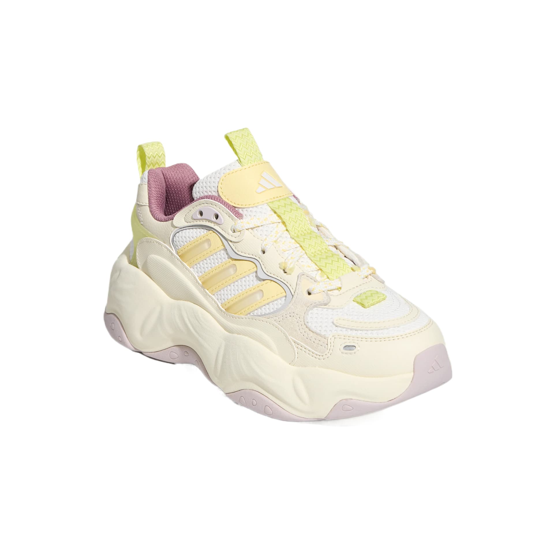 Кроссовки Adidas Vallina массивные кроссовки Low Top Ярко-белый Кремовый Желтый Магический Фиолетовый Розовый Женские - изображение 3