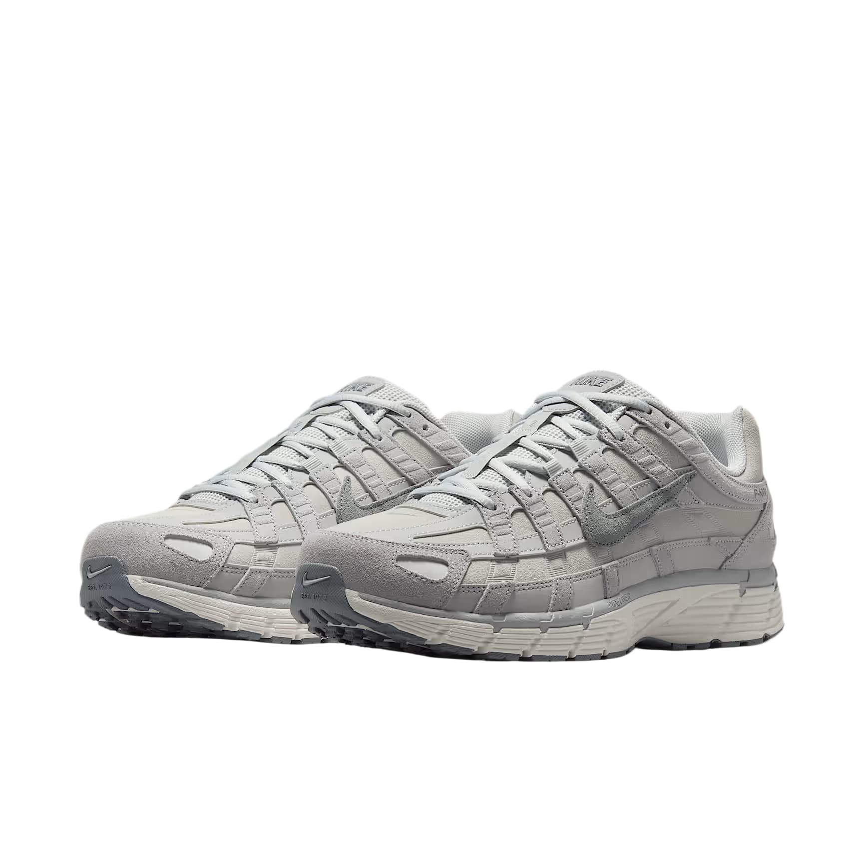 Кроссовки для бега Nike P 6000 Беговые кроссовки Low Топ Платина Волк Серый Белый цвет вершины Прохладный Серый Мужской - изображение 3