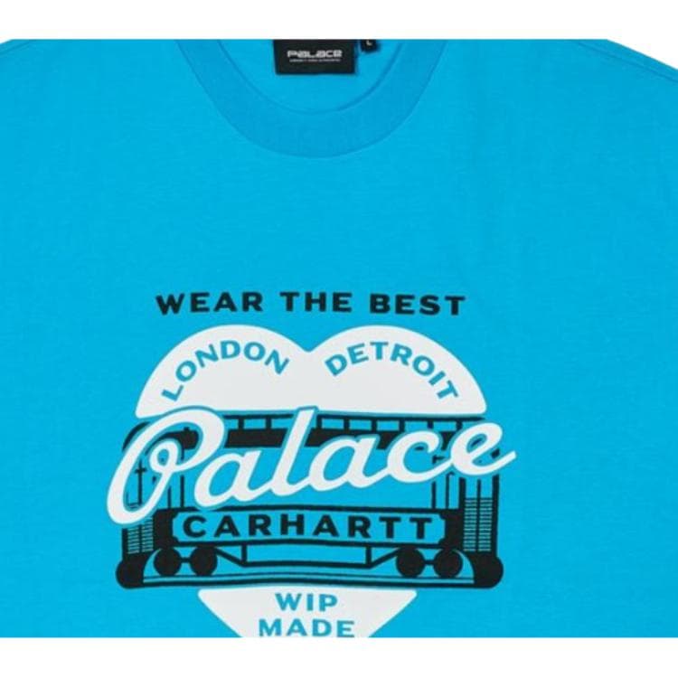 Футболка Palace X Carhartt WIP Коллаборация T-Shirt Унисекс Синий - изображение 3