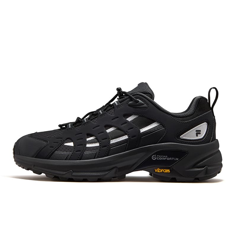 Кроссовки FILA FUSION COMO X 2,0 Уличная обувь Низкий топ Galloping Черный Космический серебристый Мужской - изображение 1