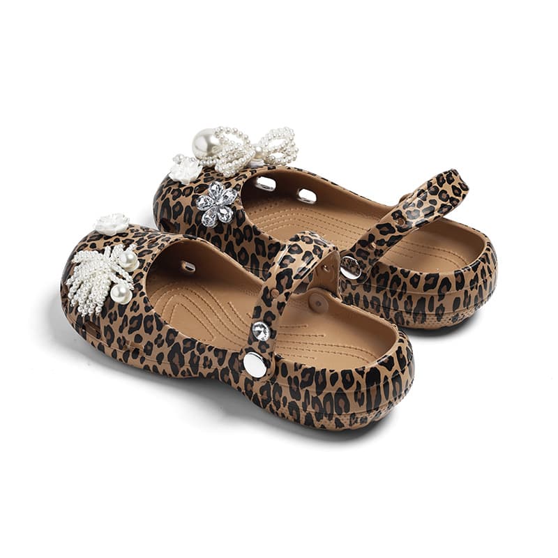 Сабо CENTRAL KITTY Sabo Rubber Leopard Print Women's - изображение 3