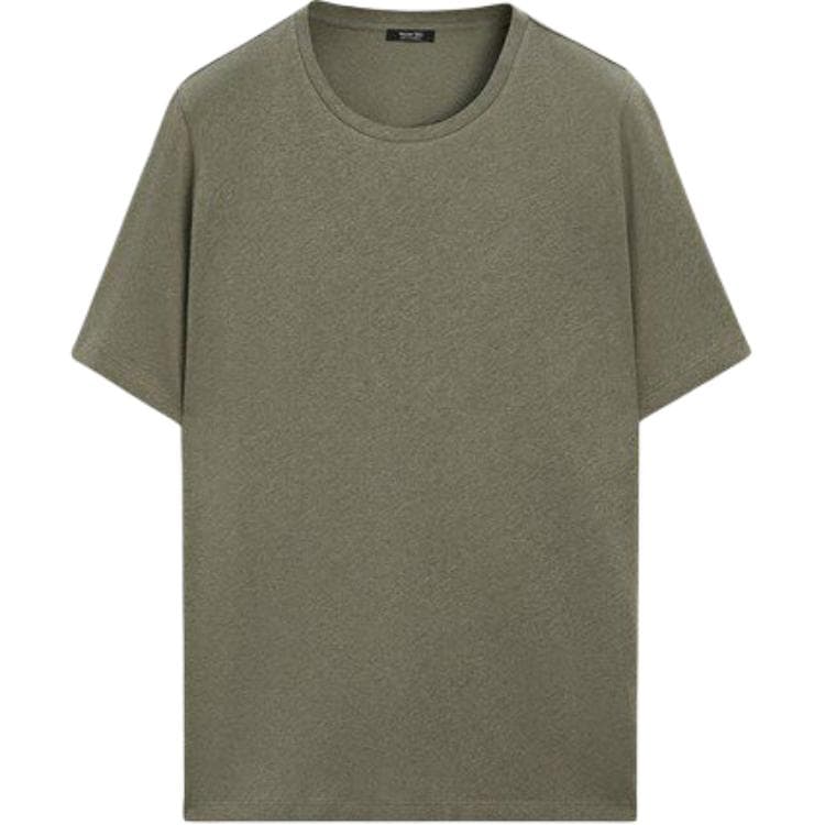 Футболка Massimo Dutti Зеленые Мужские T-рубашки - изображение 2
