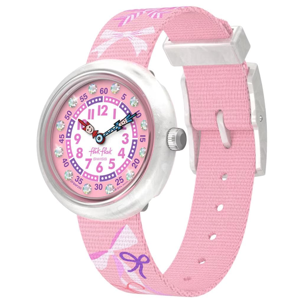Часы Swatch Quartz Механизм Kids Flik Flak Часы 31,85 мм Розовые - изображение 2