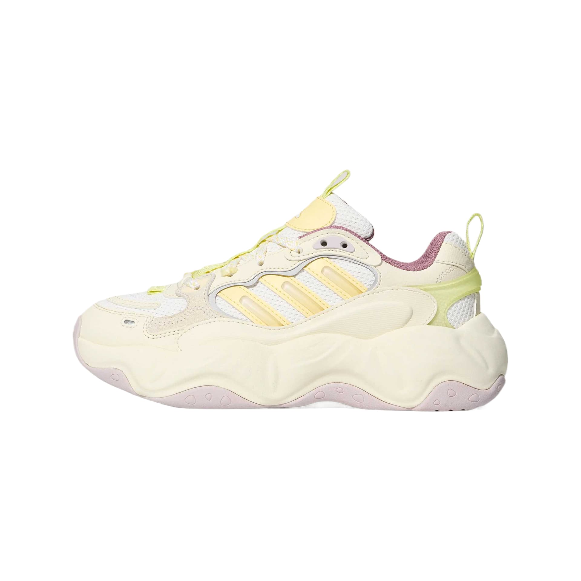 Кроссовки Adidas Vallina массивные кроссовки Low Top Ярко-белый Кремовый Желтый Магический Фиолетовый Розовый Женские - изображение 1