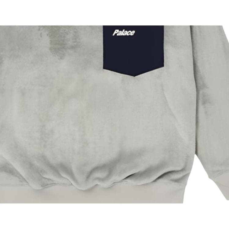 Худи PALACE FW21 ULTIMO Fleece Pocket Drop Shoulder Crew Mushroom - изображение 3