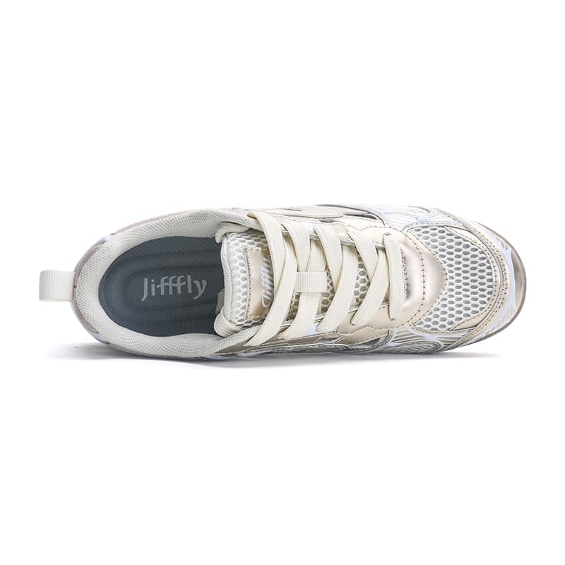 Кроссовки jifffly Кеды для скейтбординга Low Топ Шампанское Женские - изображение 6