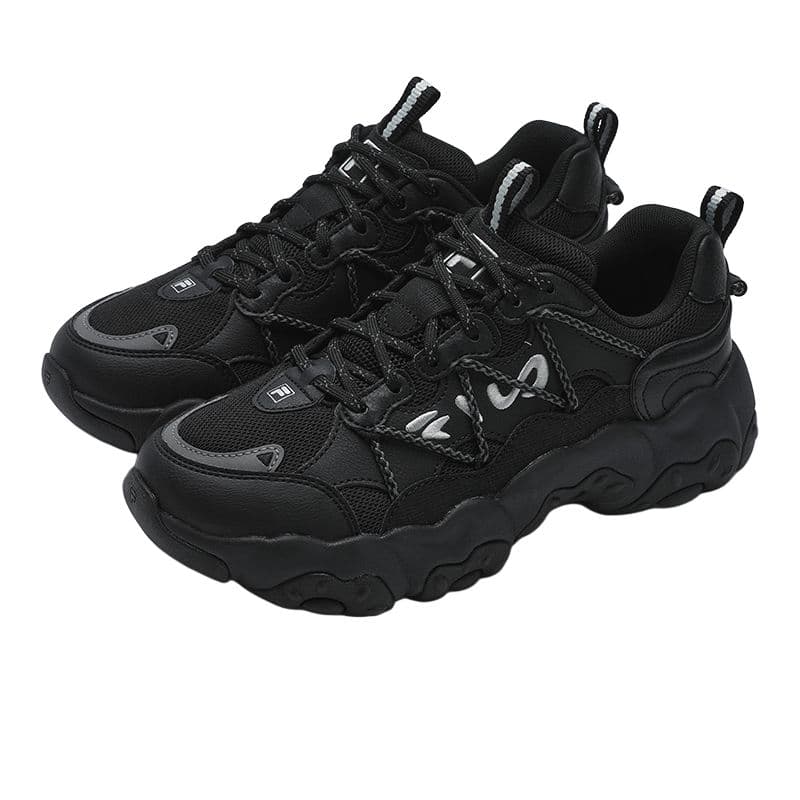 Кроссовки FILA FLUID 6 Кошачья лапа Обувь Текстиль Синтетическая кожа Низкий верх Повседневная обувь Женская Черная - изображение 2