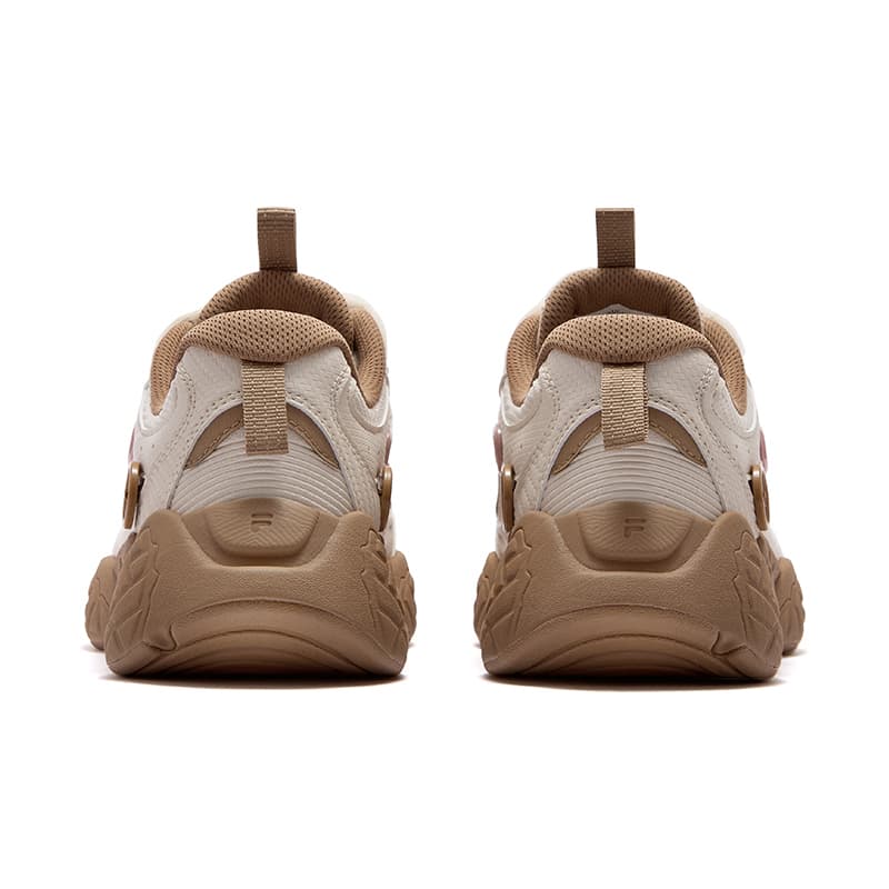 Кроссовки FILA FUSION Сосновая шишка Обувь Низкие массивные кроссовки Женские Бежевые - изображение 5