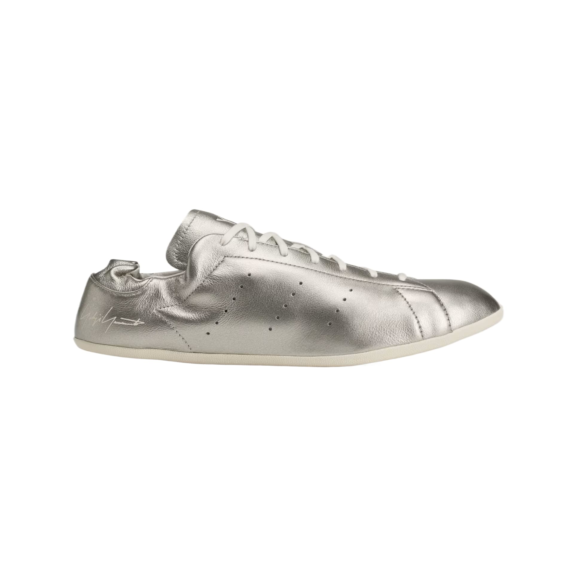 Кроссовки Y 3 Stan Smith Повседневная обувь Низкий Топ Серебряный Металл Серебряный Металл Экрю Унисекс - изображение 2