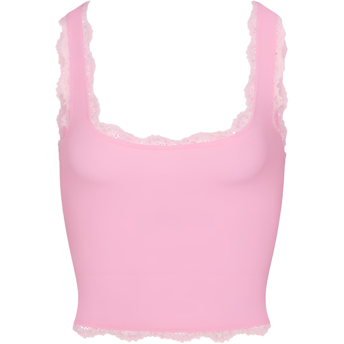 Майка SKIMS Bubblegum Tonal/Цвет жвачки Тон Женские Майки - изображение 1