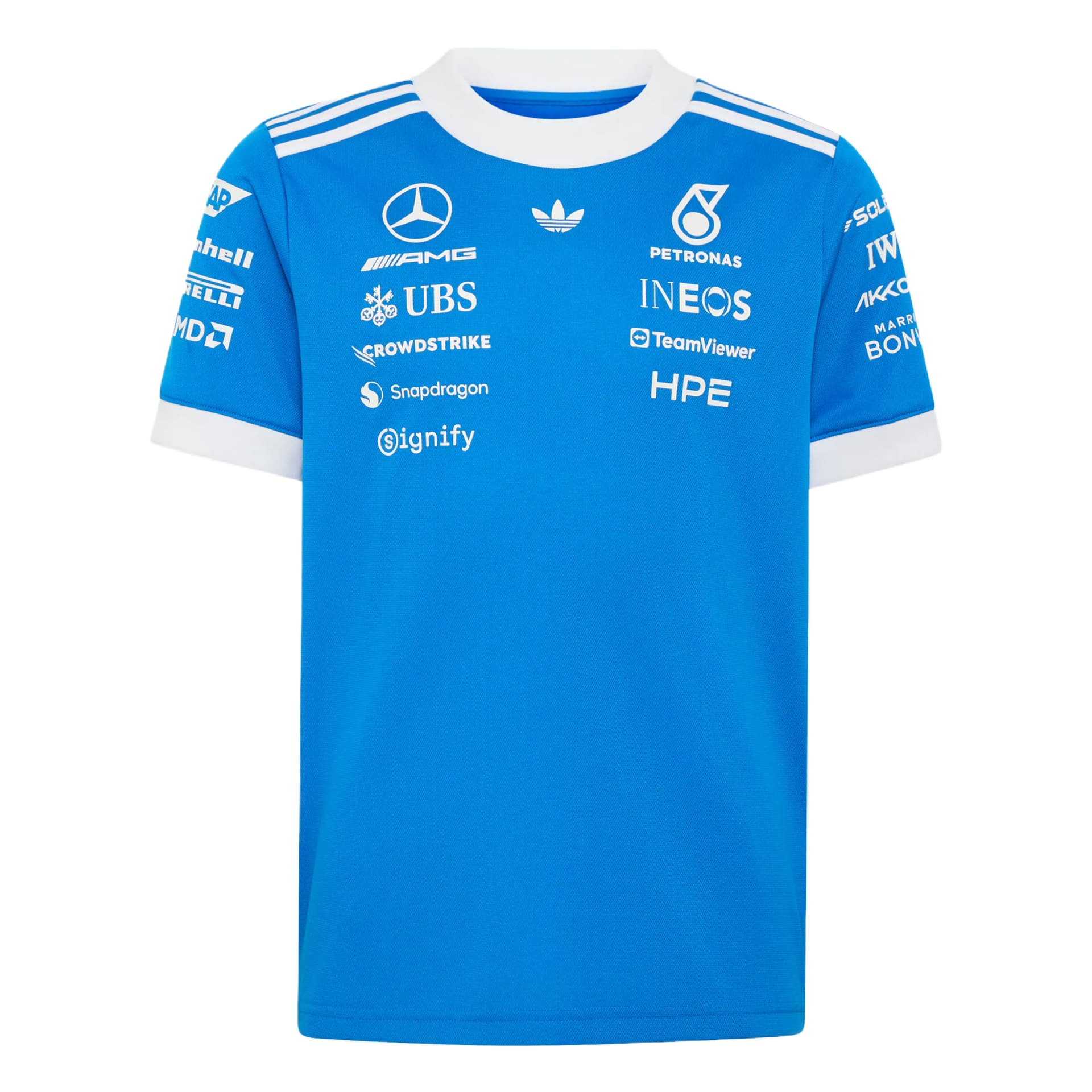 Футболка Adidas Originals Bird Перо Синий Белый Детские Рубашки - изображение 1