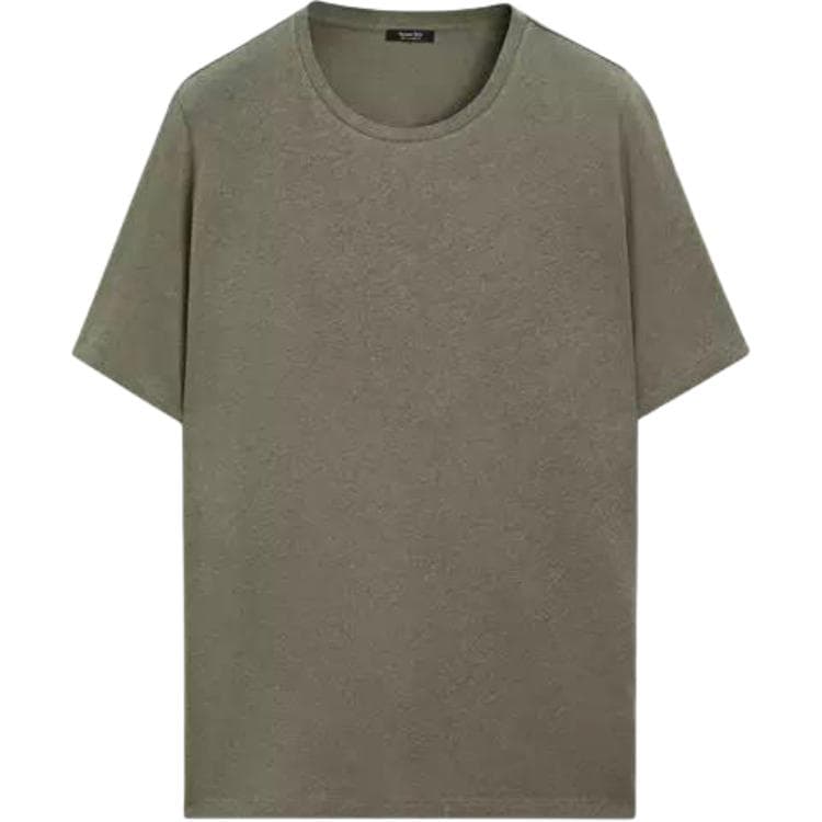 Футболка Massimo Dutti Зеленые Мужские T-рубашки - изображение 1
