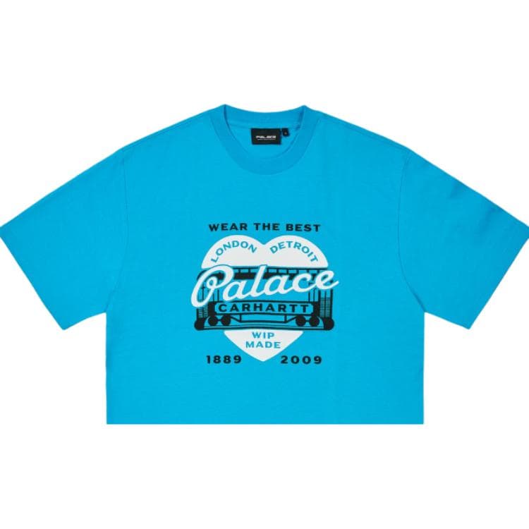 Футболка Palace X Carhartt WIP Коллаборация T-Shirt Унисекс Синий - изображение 2