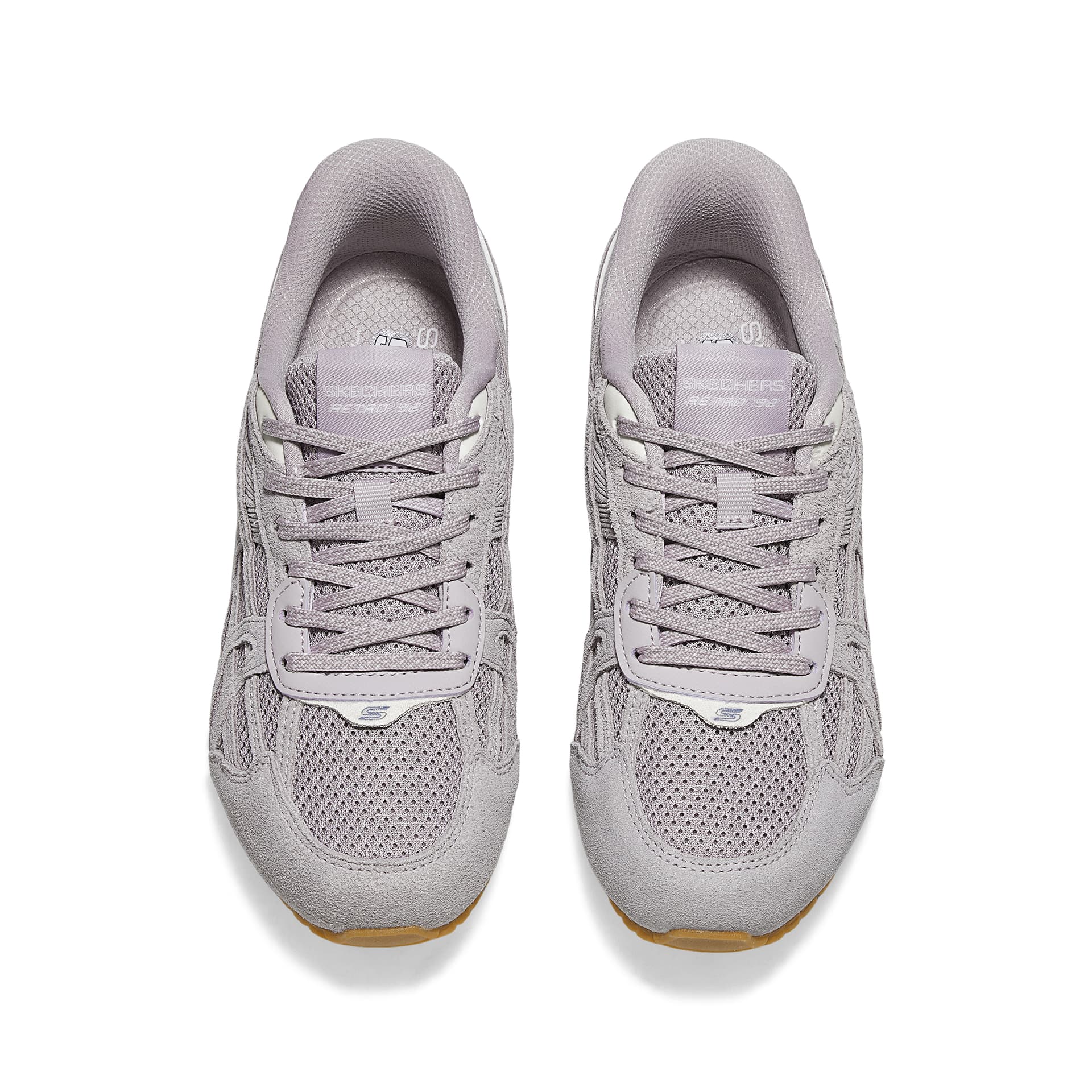 Кроссовки Skechers SPORT ACTIVE German Army Trainers Low Top Серый Лаванда Женские - изображение 3