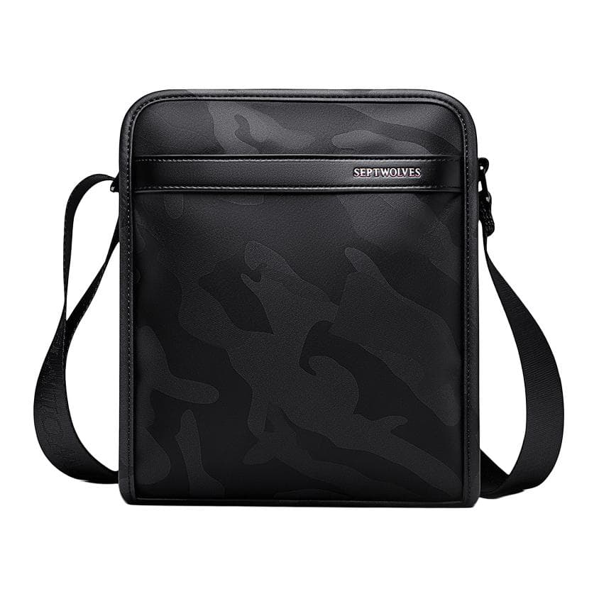 Сумка через плечо SEPTWOLVES Crossbody Bag Камуфляж Черный Мужской - изображение 1