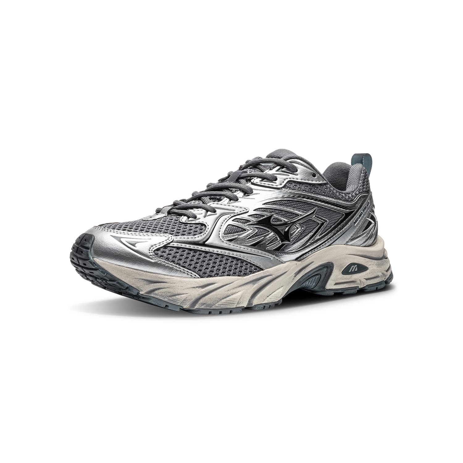 Кроссовки для бега Mizuno FIYI V2 Беговые кроссовки Low Топ Серебристо-серый Унисекс - изображение 2