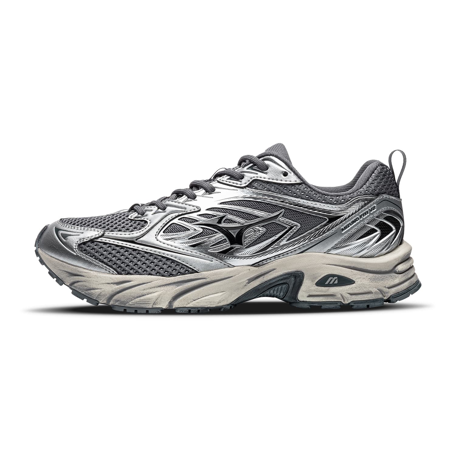 Кроссовки для бега Mizuno FIYI V2 Беговые кроссовки Low Топ Серебристо-серый Унисекс - изображение 1