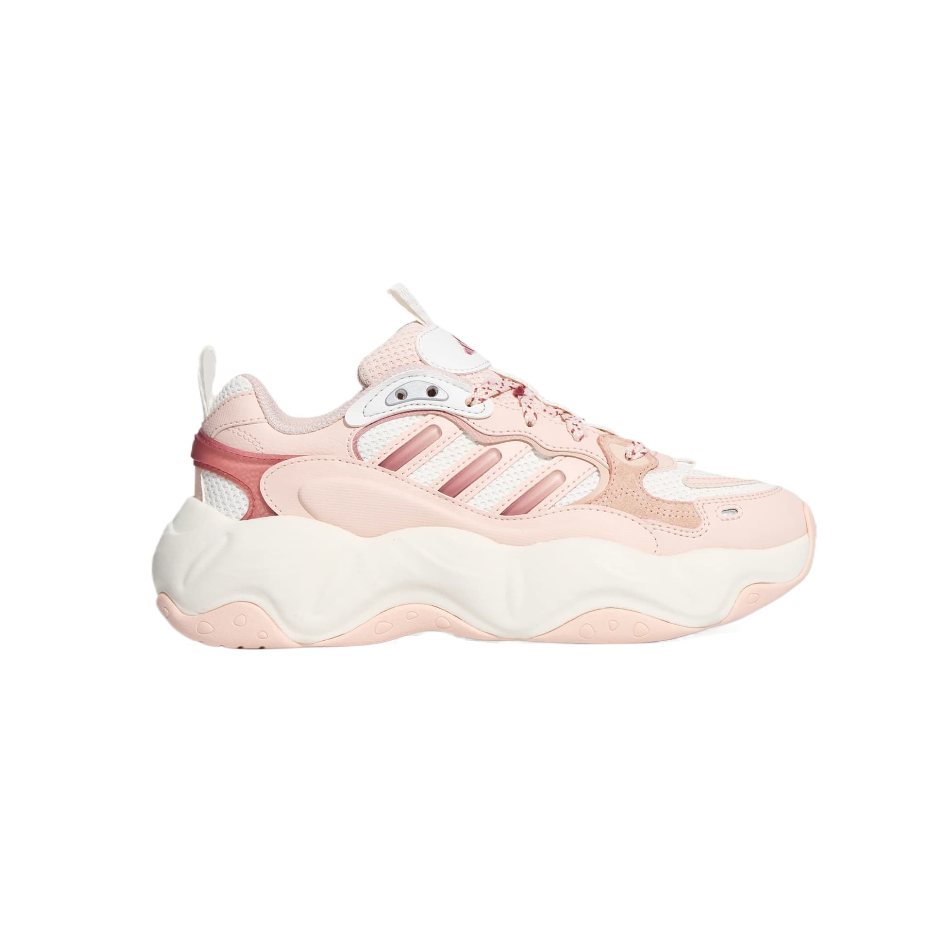 Кроссовки Adidas Vallina массивные кроссовки Low Top Ярко-белый Чудесный кварцевый Мягкий Темно-красный Женские - изображение 2