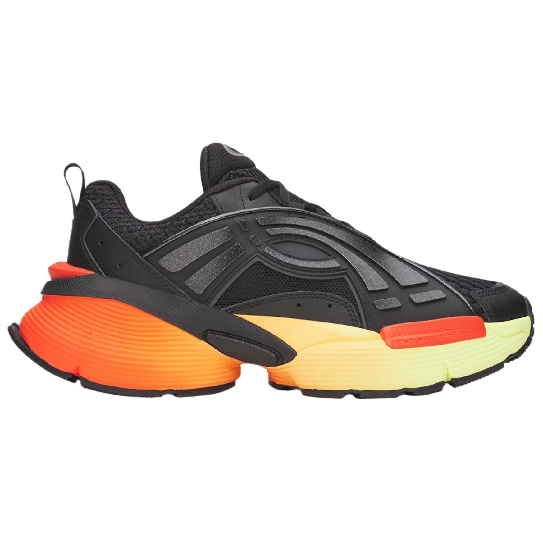 Кроссовки Under Armour Arc 96 Массивные кроссовки Низкий Топ Черный Глубокий Апельсин Металлический Черный Унисекс - изображение 2
