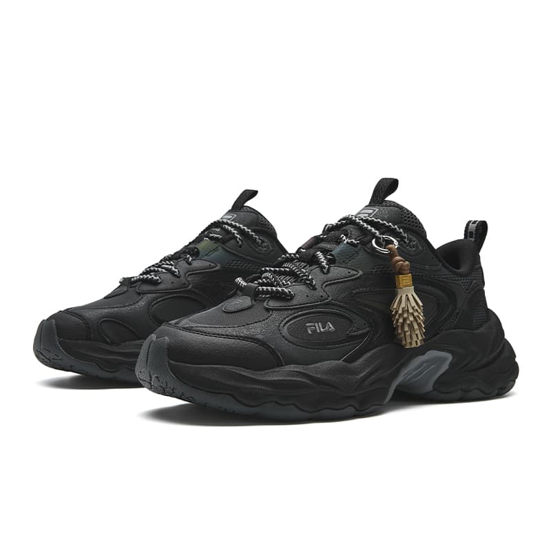 Кроссовки FILA PIGNA массивные кроссовки Low Top Черный Shadow Черный Серый Мужской - изображение 3