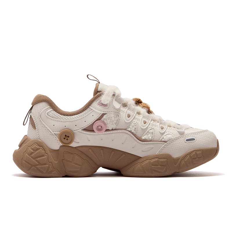 Кроссовки FILA FUSION Сосновая шишка Обувь Низкие массивные кроссовки Женские Бежевые - изображение 2