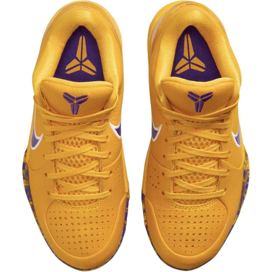 Кроссовки для баскетбола Nike Zoom Kobe 4 Баскетбольные кроссовки Желто-фиолетовый Детский - изображение 4