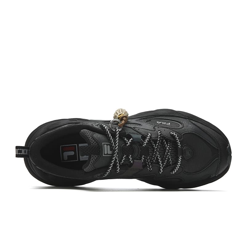 Кроссовки FILA PIGNA массивные кроссовки Low Top Черный Shadow Черный Серый Мужской - изображение 4