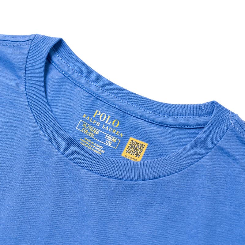 Футболка Polo Ralph Lauren T-рубашка синяя детская - изображение 4