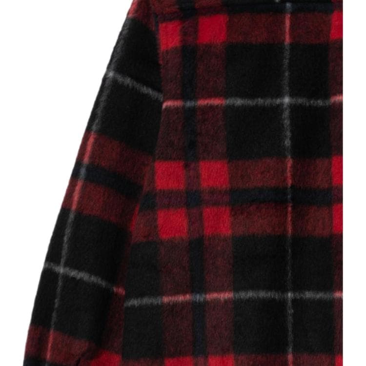 Куртка Carhartt WIP Plaid Logo Shirt Jacket Red - изображение 5