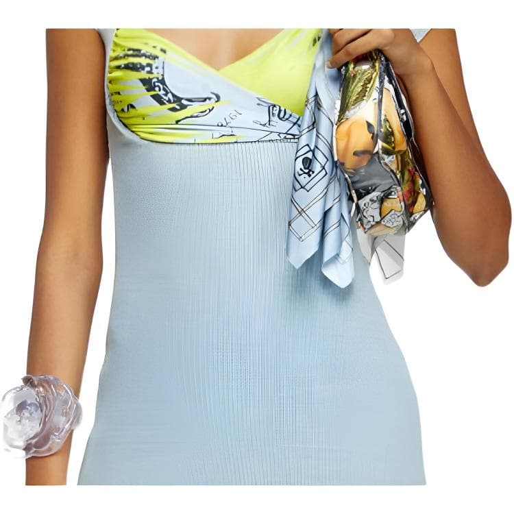 Платье Diesel SS25 Короткий Sleeved Платье Женские Синий - изображение 3