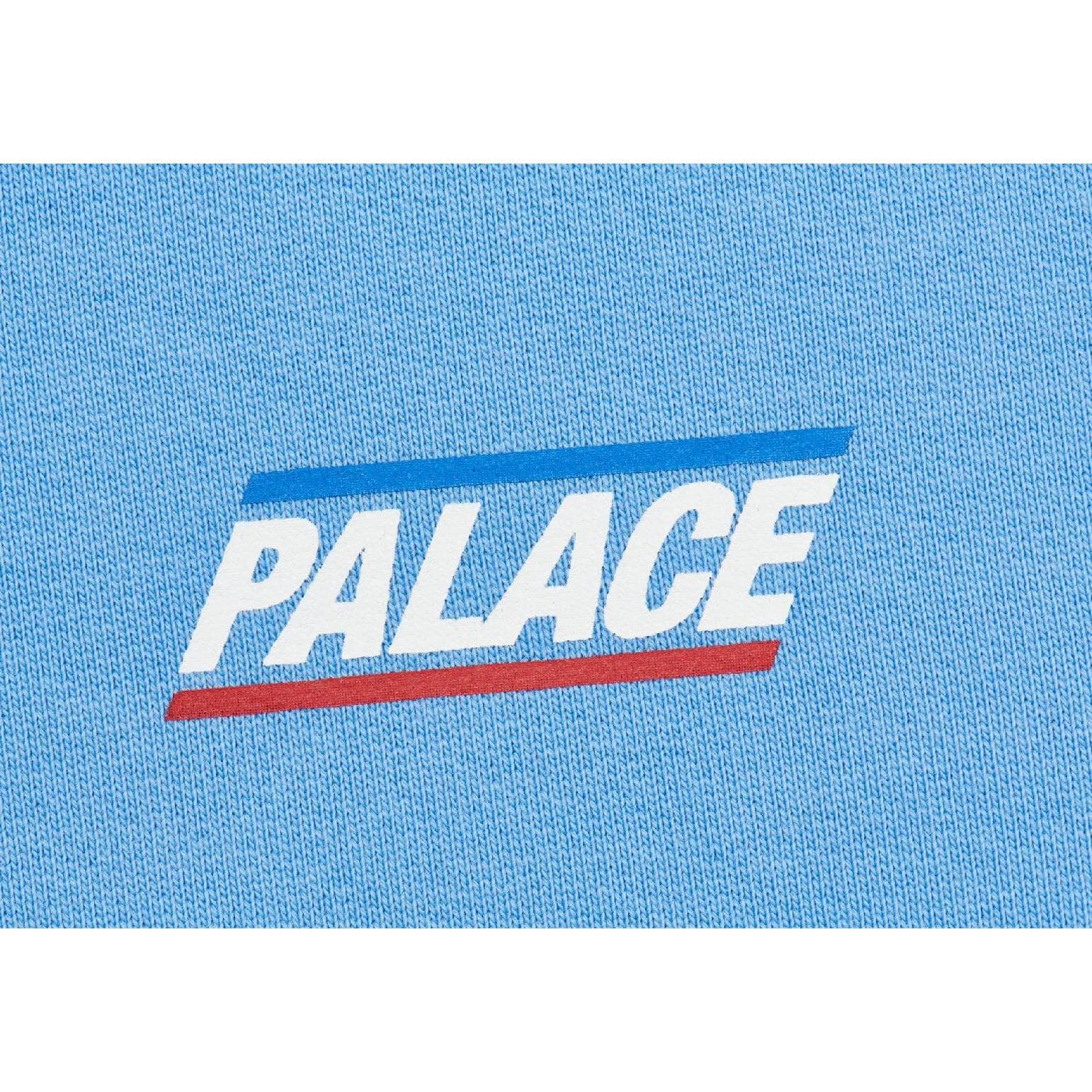 Худи PALACE SS23 Basically A Crew Flexy Blue - изображение 4