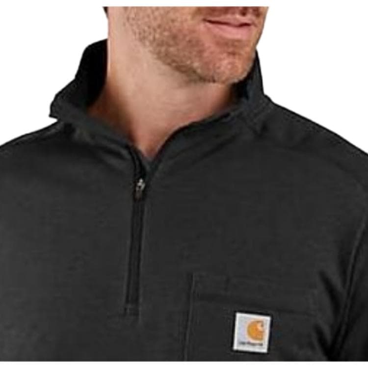 Кофта Carhartt 104255 CARHARTT FORCEMIDWEIGHT LONG-SLEEVE QUARTER-ZIP MOCK-NECK T-SHIRT T RELAXED FIT - изображение 2