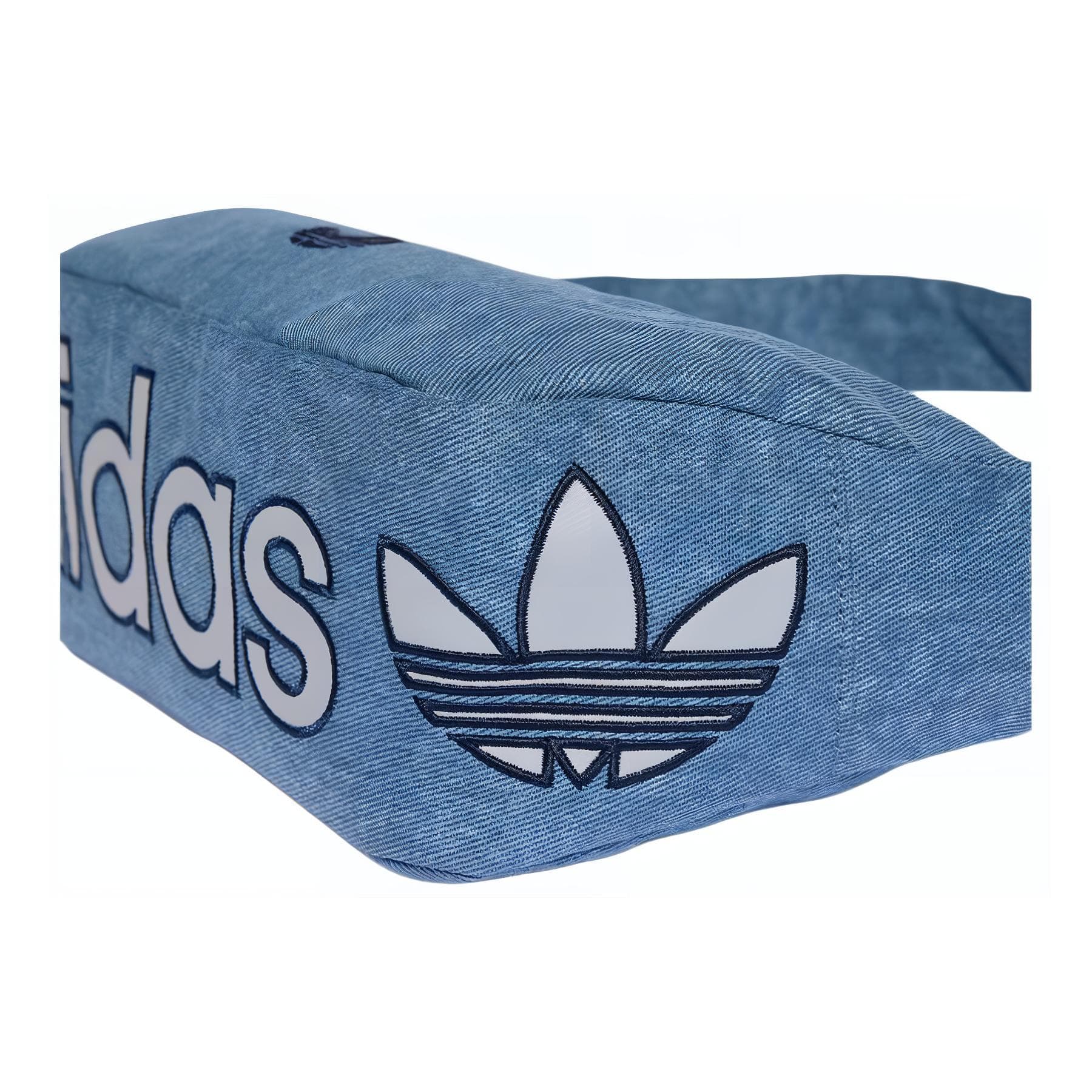 Мини-сумка Adidas Originals Хлопковая саржа Сумки через плечо Маленький Унисекс Джинсовый синий - изображение 4