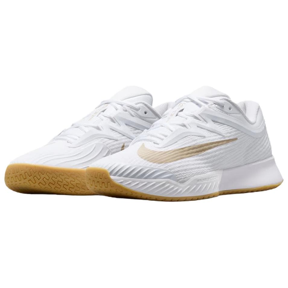 Кроссовки для тенниса Nike Vapor Pro 3 Теннисные кроссовки Низкий топ Белый PEAK Белый Льняная ткань Светло-коричневый Мужской - изображение 3