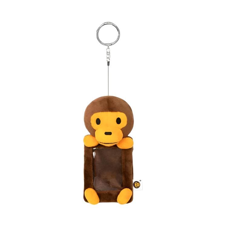 Картхолдер A BATHING APE Мультяшный держатель для карт унисекс коричневый - изображение 3
