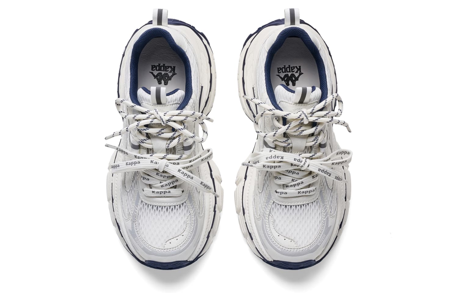 Кроссовки Kappa Ladders массивные кроссовки Low Top Classic Белый Океан Синий Женские - изображение 4